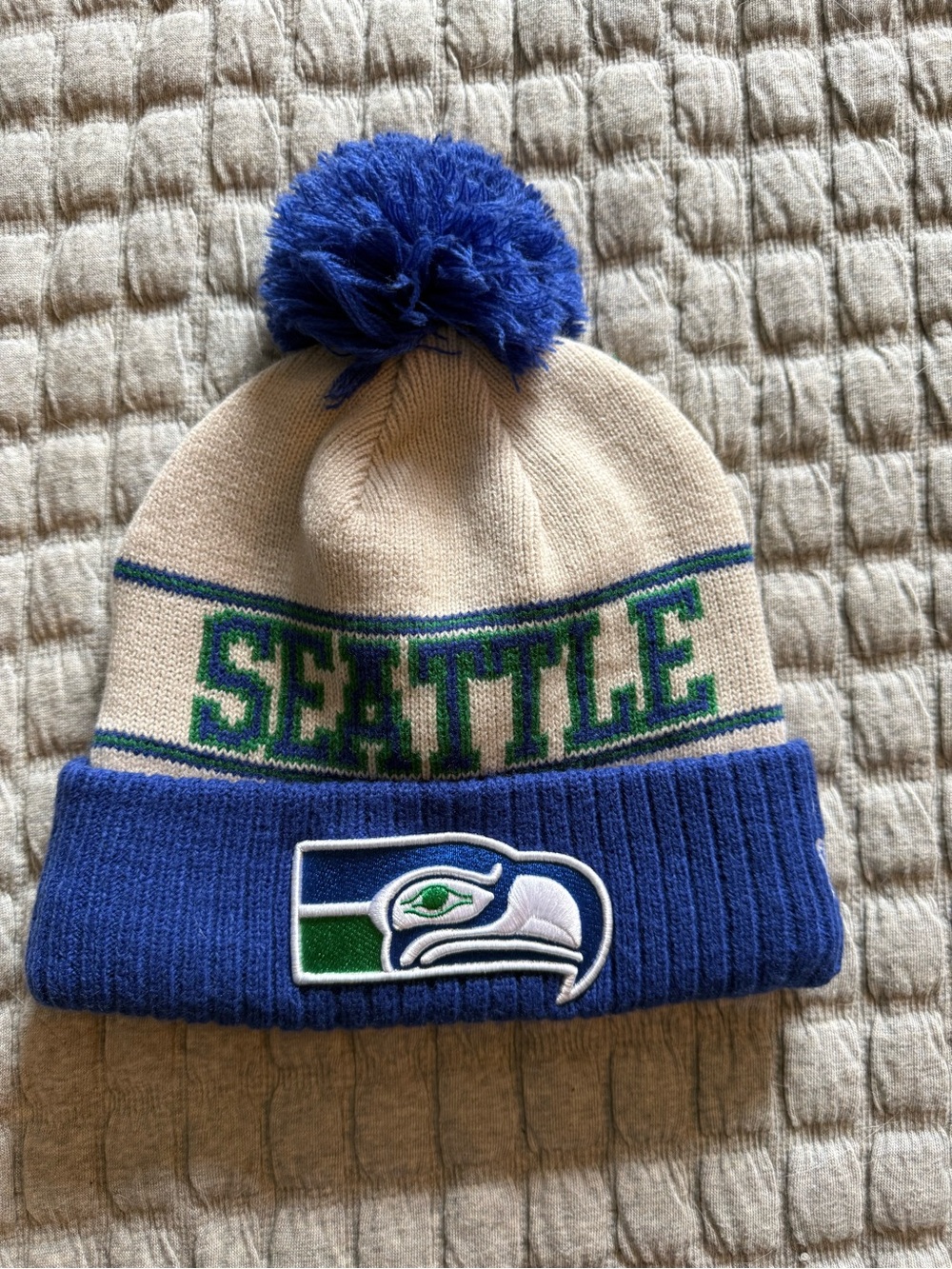 Seattle Pom Beanie with Team Patch
